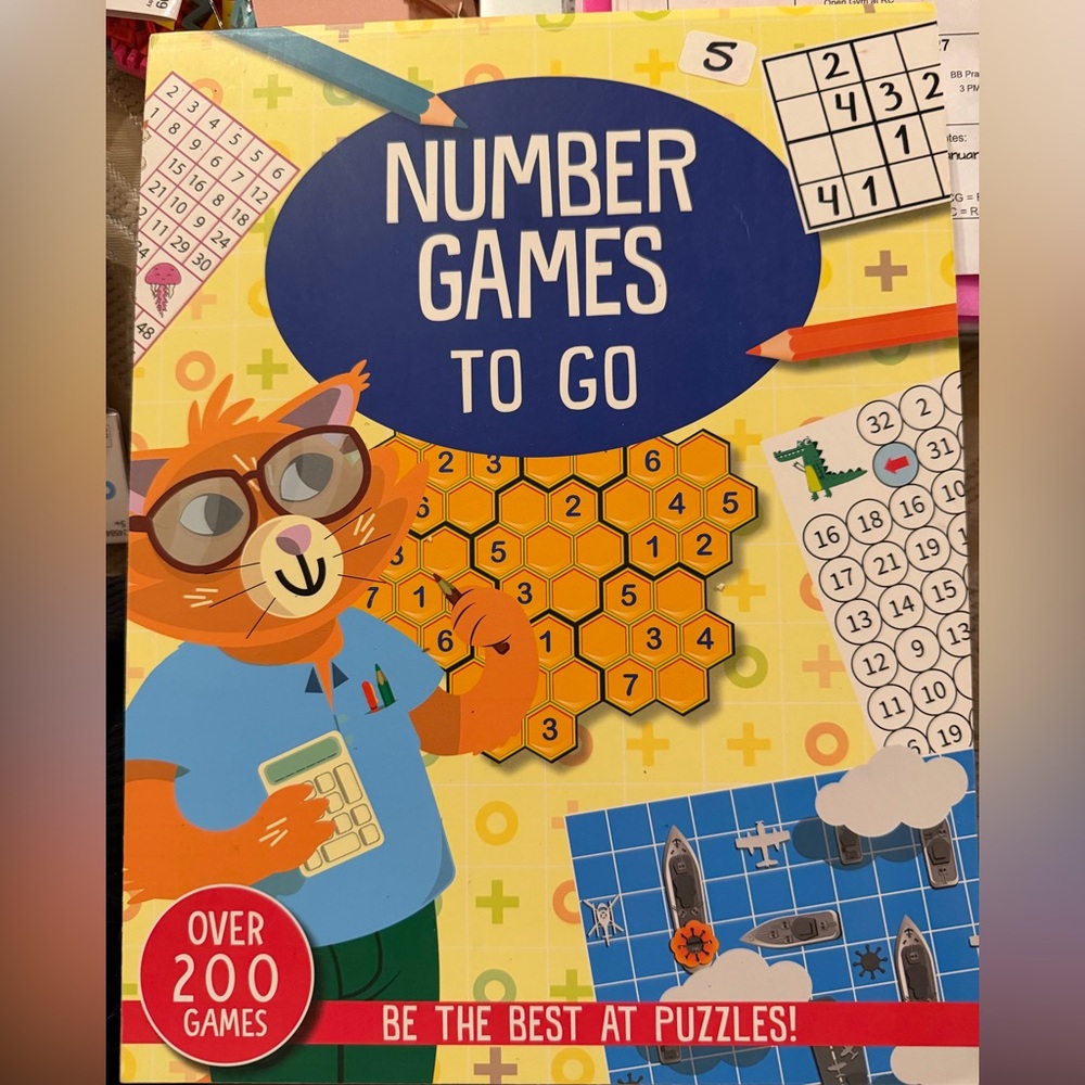 Usborne Number Games to Go Puzzle pad